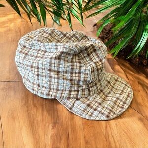 KIDS PLAY Plaid Baby Hat - 6-9 Months - 100% Cotton